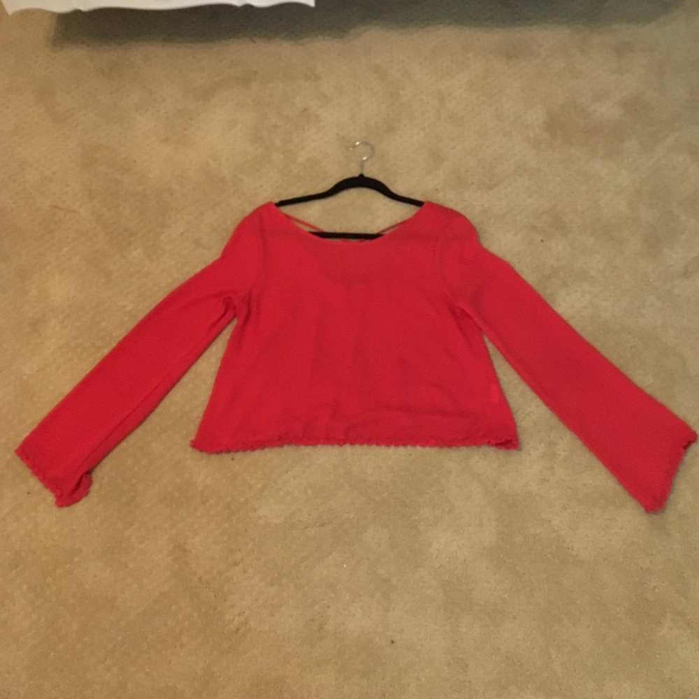 Lush red crop top