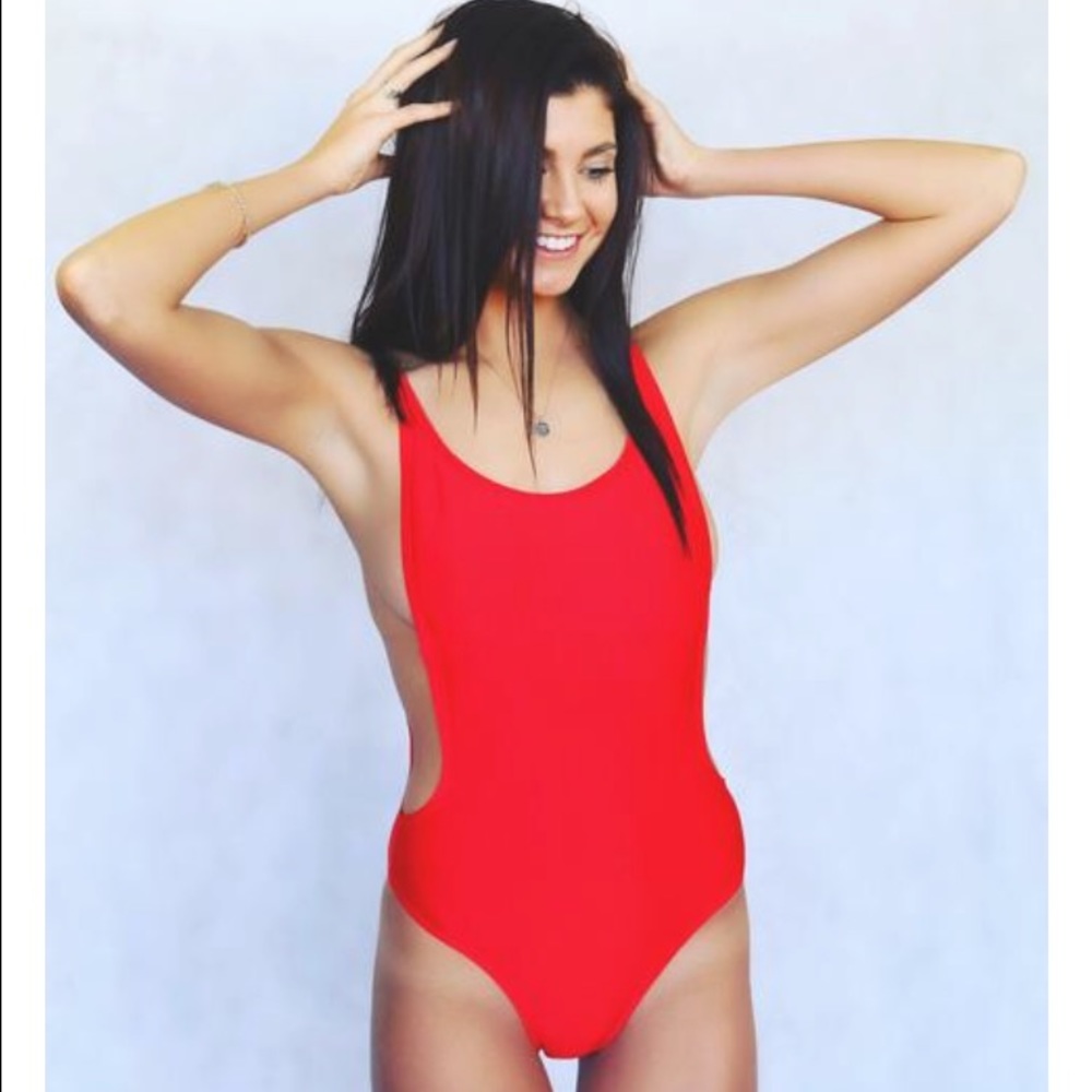 SunnyCo Pamela Sunny Swim Suit IN BLACK NOT RED