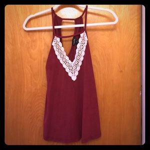 🔴red lace tank top🔴