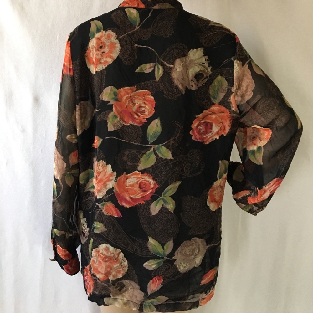 ClaUdiA RiChArd shEer sleEve fl0rAl bl0uSe ๐ฆจ - Picture 10 of 15