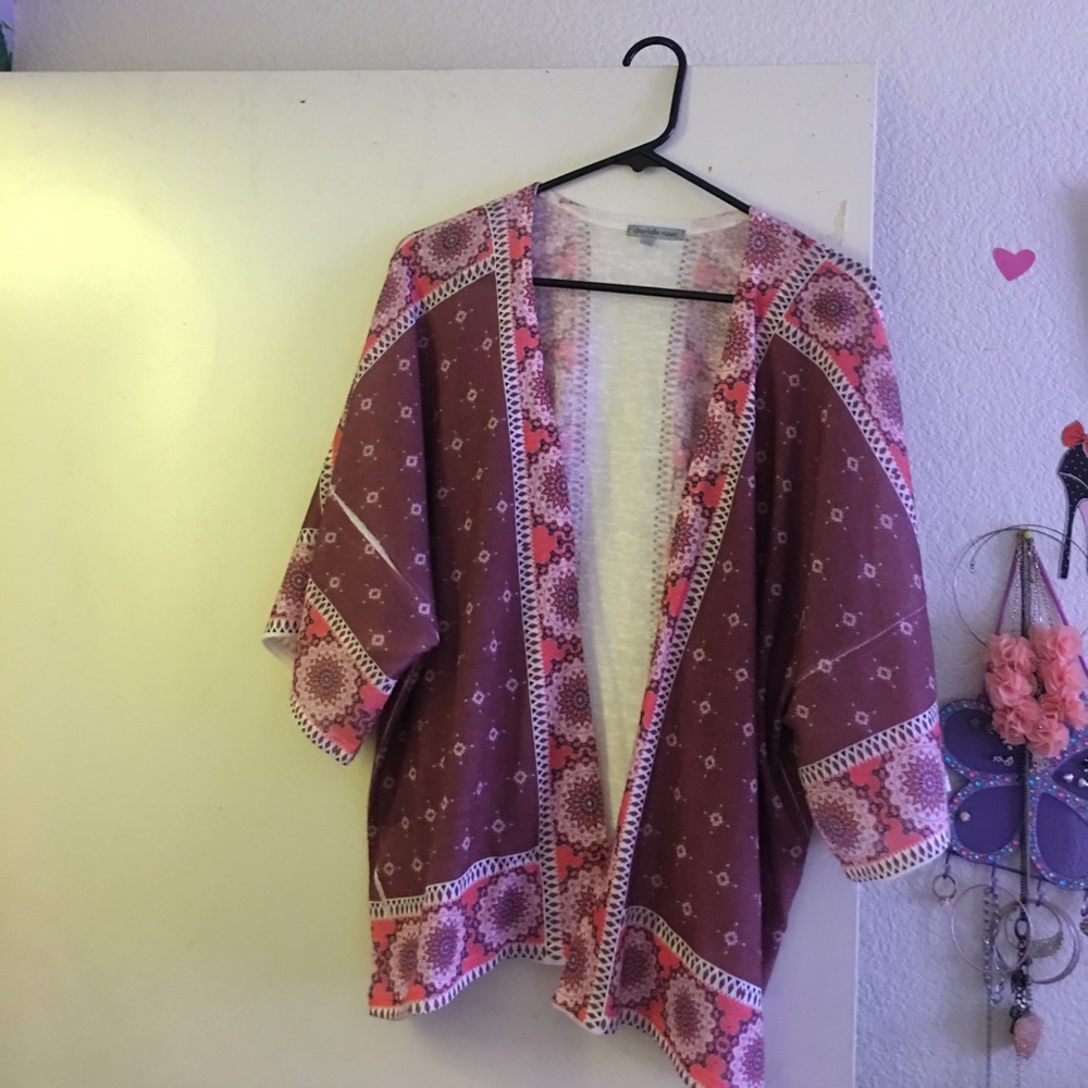 Printed kimono/cardigan