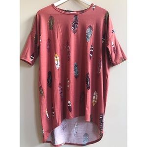 LulaRoe Irma Feather Top