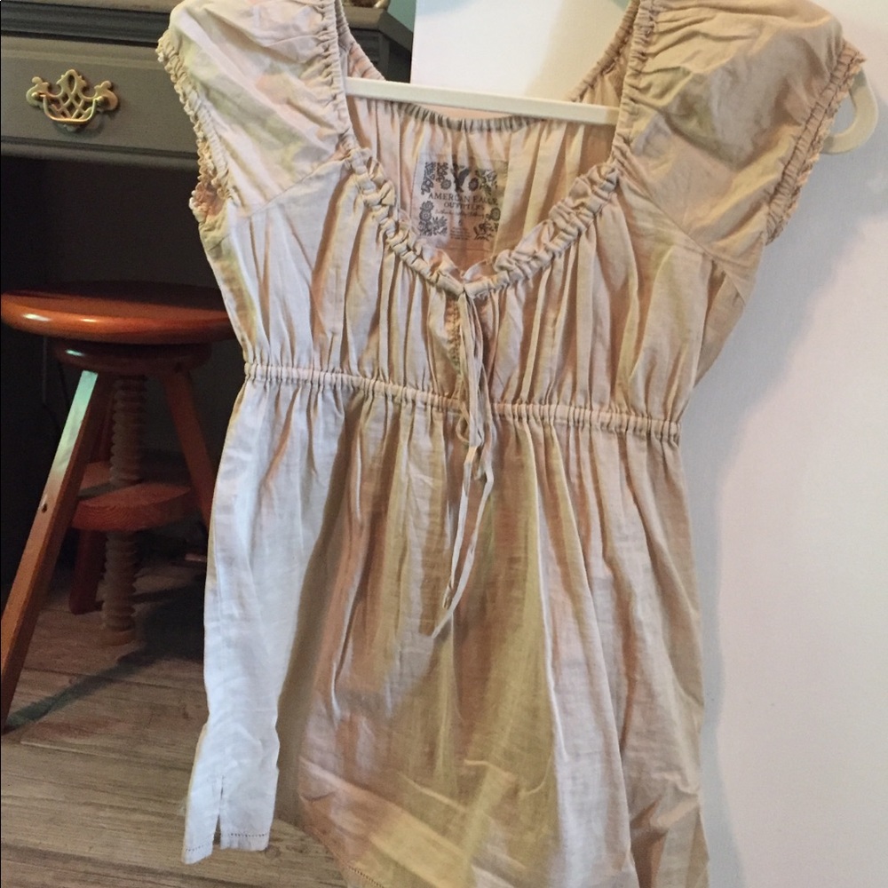 AE babydoll sheer shirt