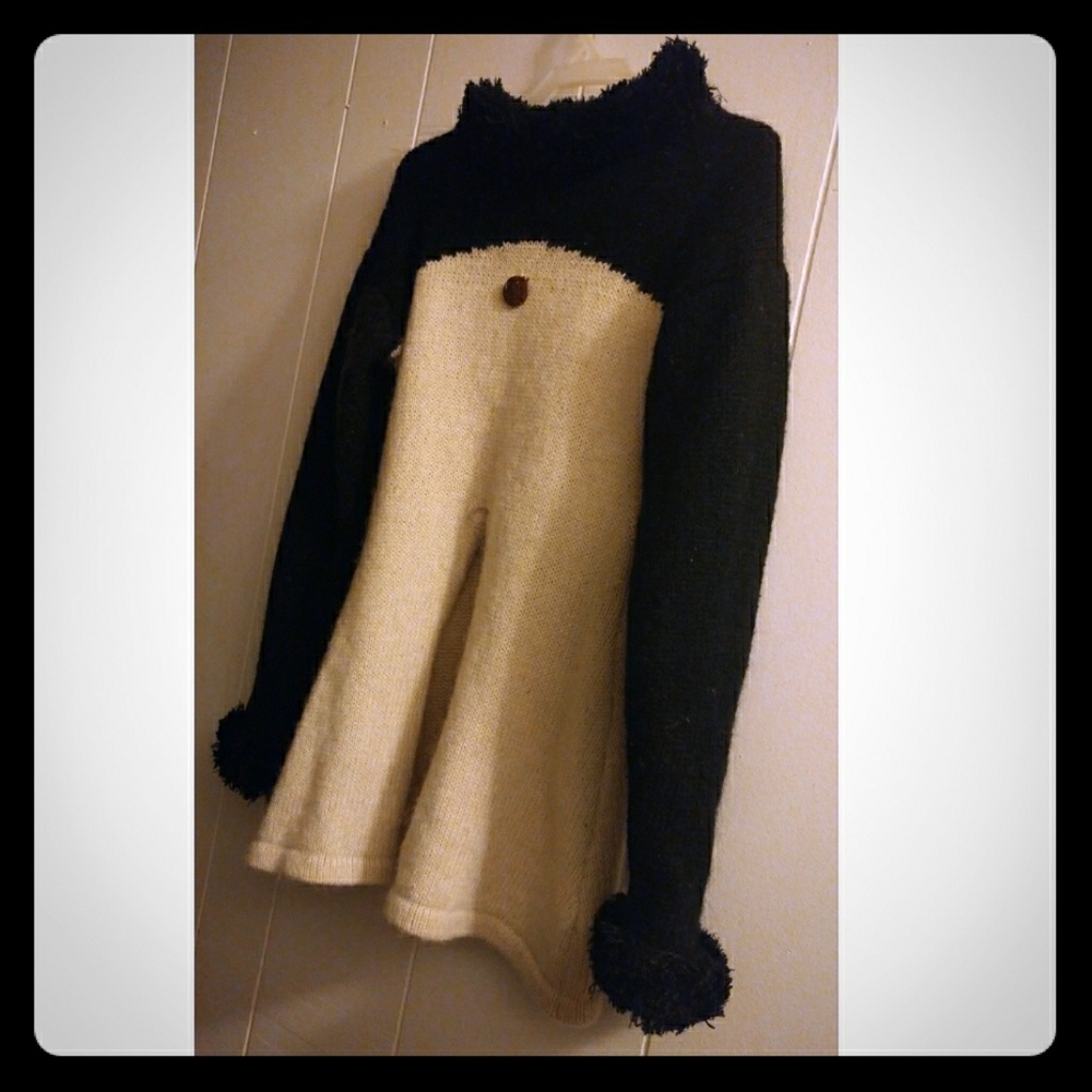 Block color Cardigan