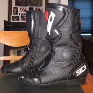 Men's SIDI Black Motorcycle Boots Size