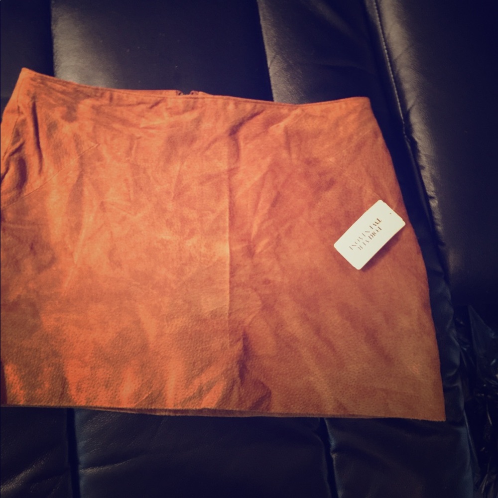 Tan Mini Skirt
