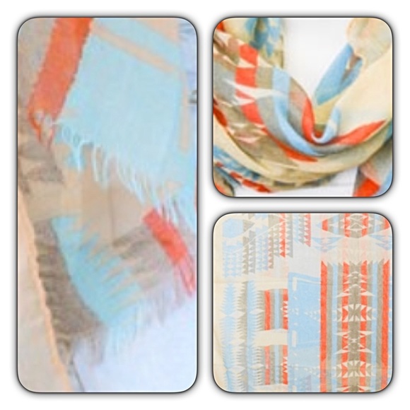 🔵CLEARANCE🔵Lightweight Khaki Aztec Tribal Scarf - Picture 5 of 5