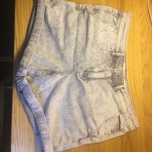 Anthropology pilcro chino shorts gray