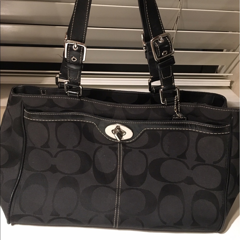 Coach authentic canvas bag