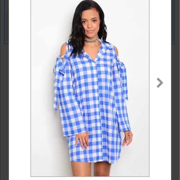 Dresses & Skirts - 🆕 ✨✨ BLUE WHITE PLAID DRESS