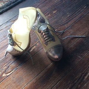 Silver/clear Mary Janes