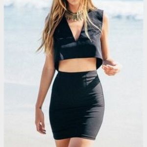 Two Piece Crop & Skirt Set