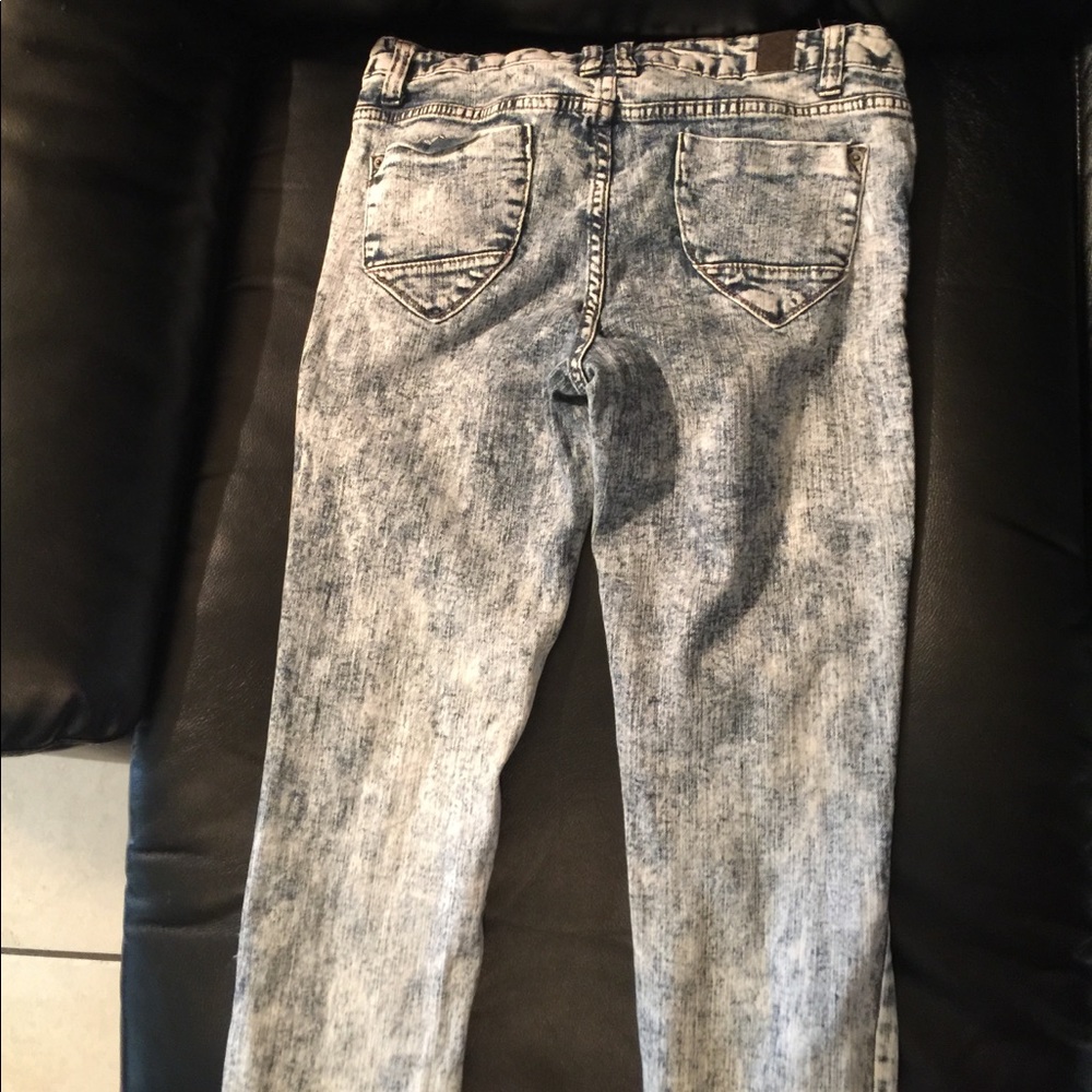 Rip Skinny Blue Jeans