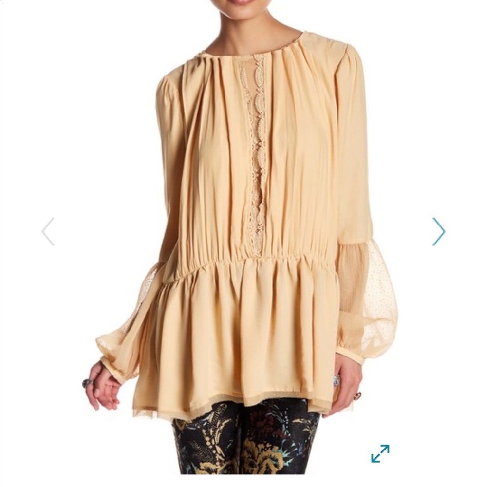 Free people blouse, open back :)!