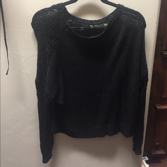 Black distressed sweater from nasty gal - Picture 2 of 2