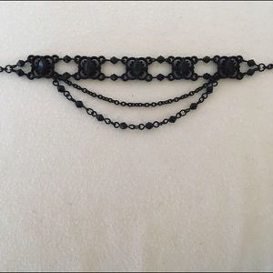 black metal choker