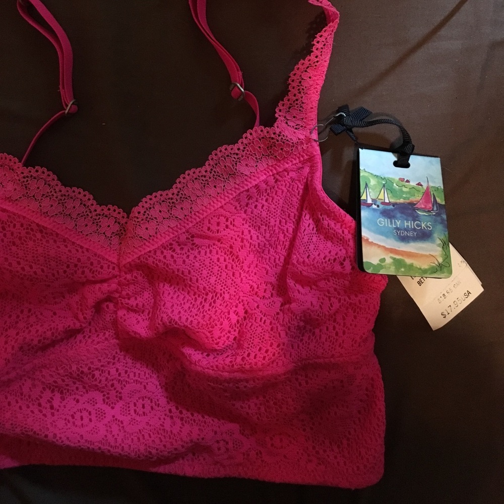 NWT Pink Gilly Hicks Bralette