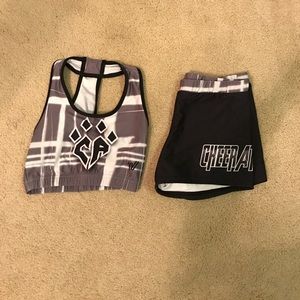 Cheer athletics gray practice wear