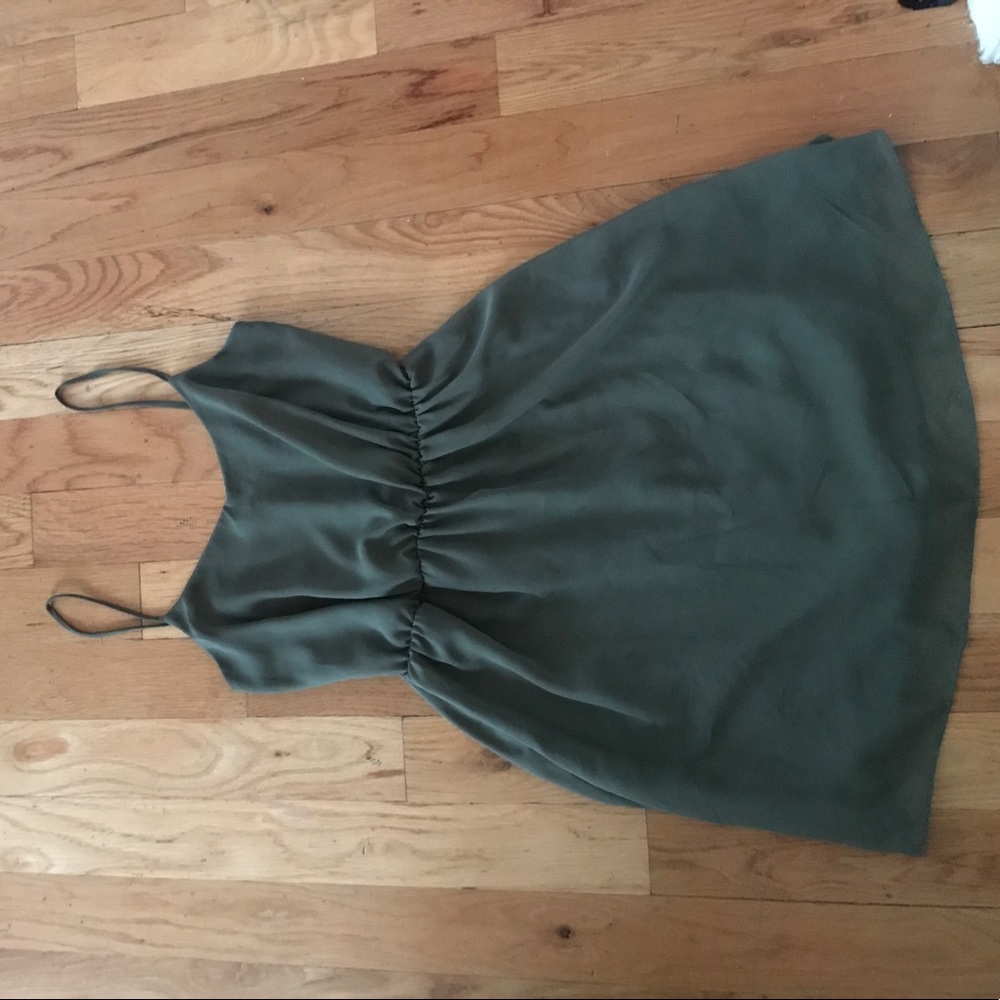 Olive green dress
