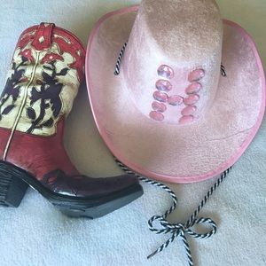 Pink cowgirl hat