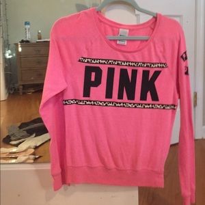 pink long sleeves