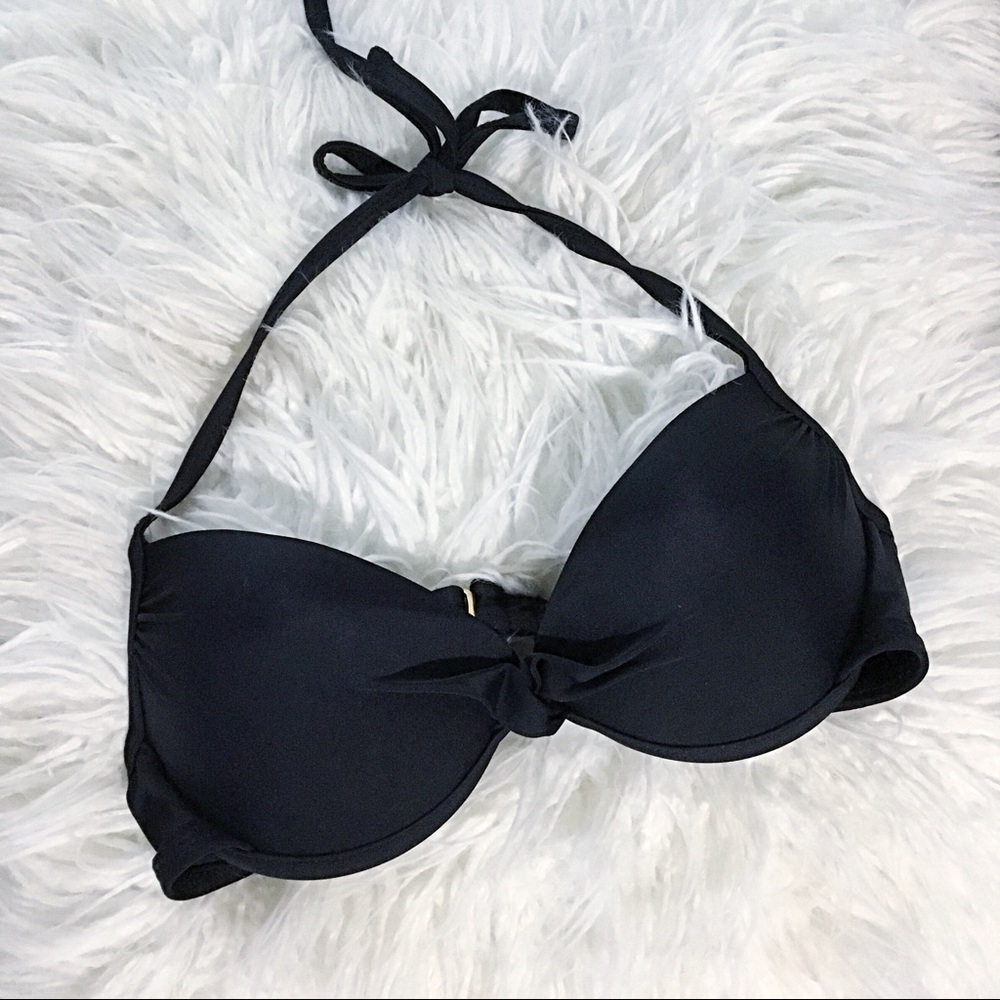 Cute Black Push-Up Bikini Top