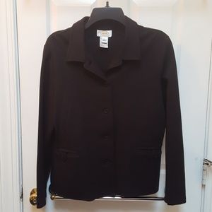 Adorable black knit dress jacket