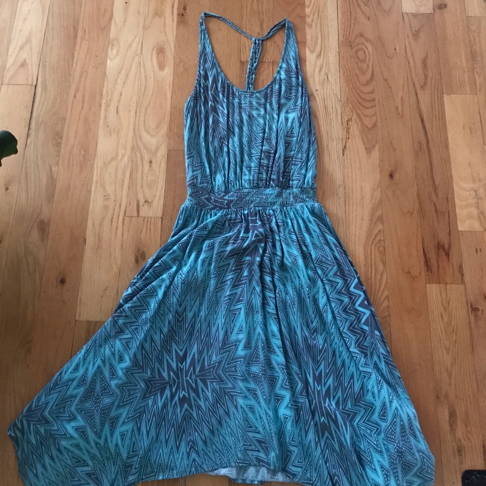 Grey and blue summer dress