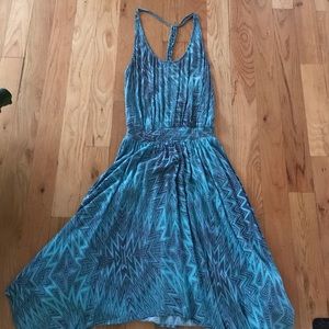 Grey and blue summer dress