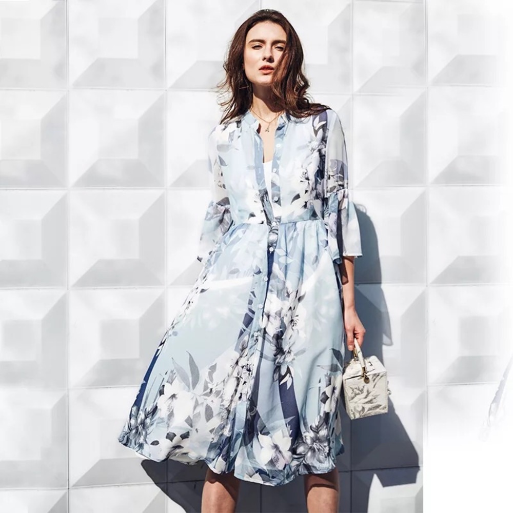 NWT beautiful floral dress SZ M