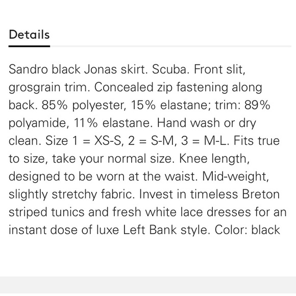 Sandro Jonas Scuba Skirt - Picture 5 of 5
