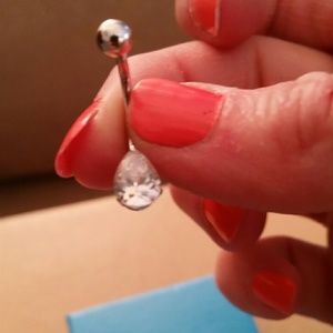 High end belly button ring