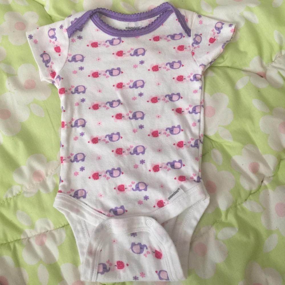 Elephant newborn onesie
