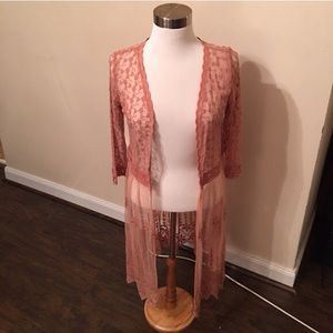 ISO xhilaration lace duster
