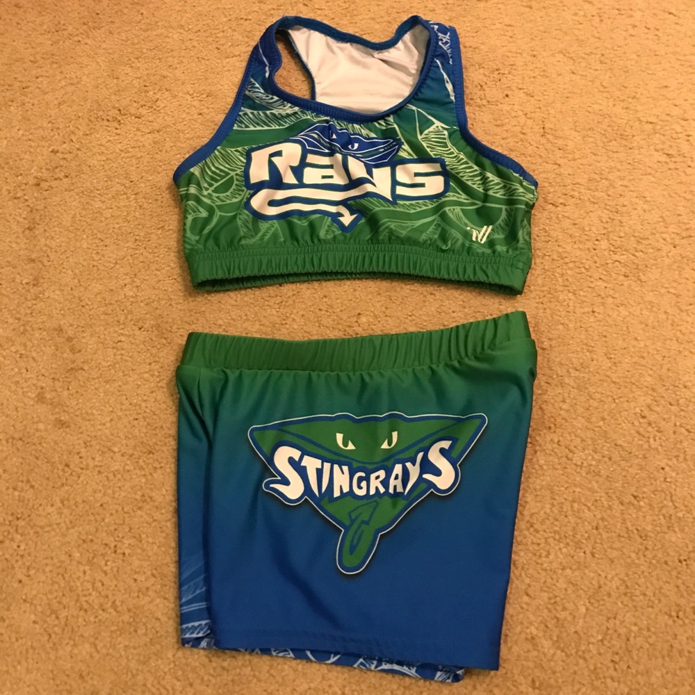 Blue and green rays practice wear