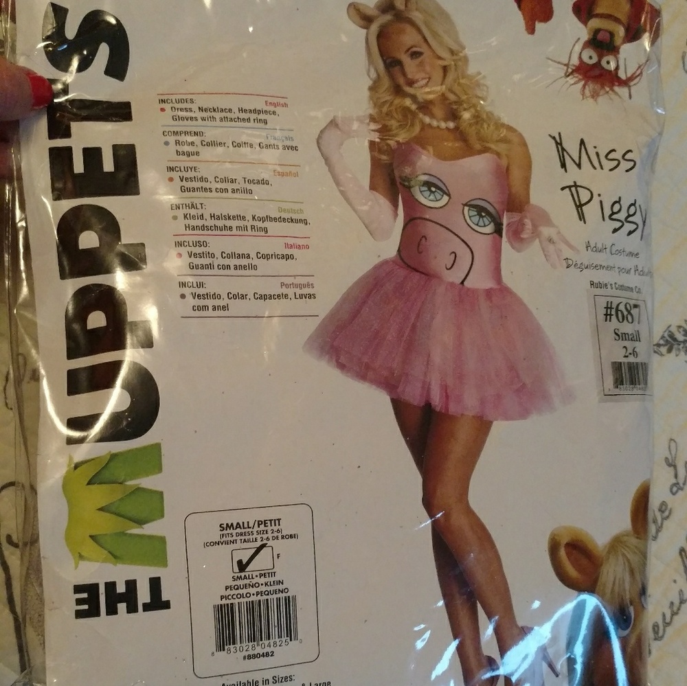 Miss Piggy Costume - Adult Small