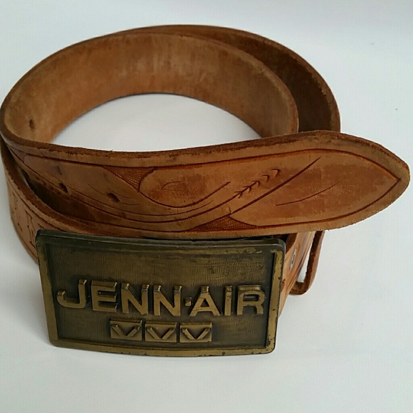 Jenn-Air Other - Vintage Hand made genuine leather, belt, brass