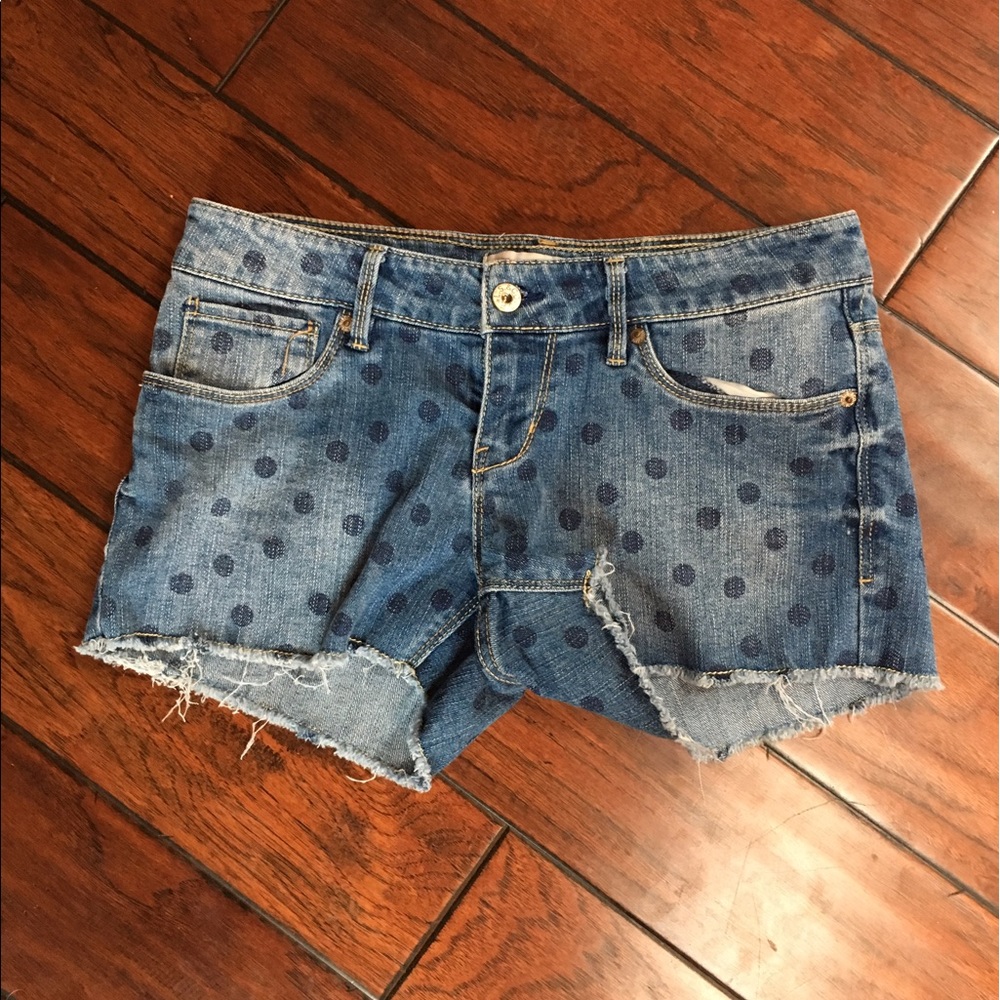 Levi's Polka Dot Cutoff Shorts