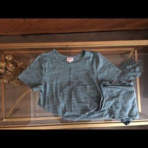 LULAROE CARLY!! Size XXS. NWOT. Heathered-teal!!!