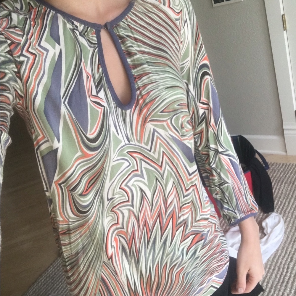 PRICE DROP Vintage M Missoni Keyhole Shirt Size 6