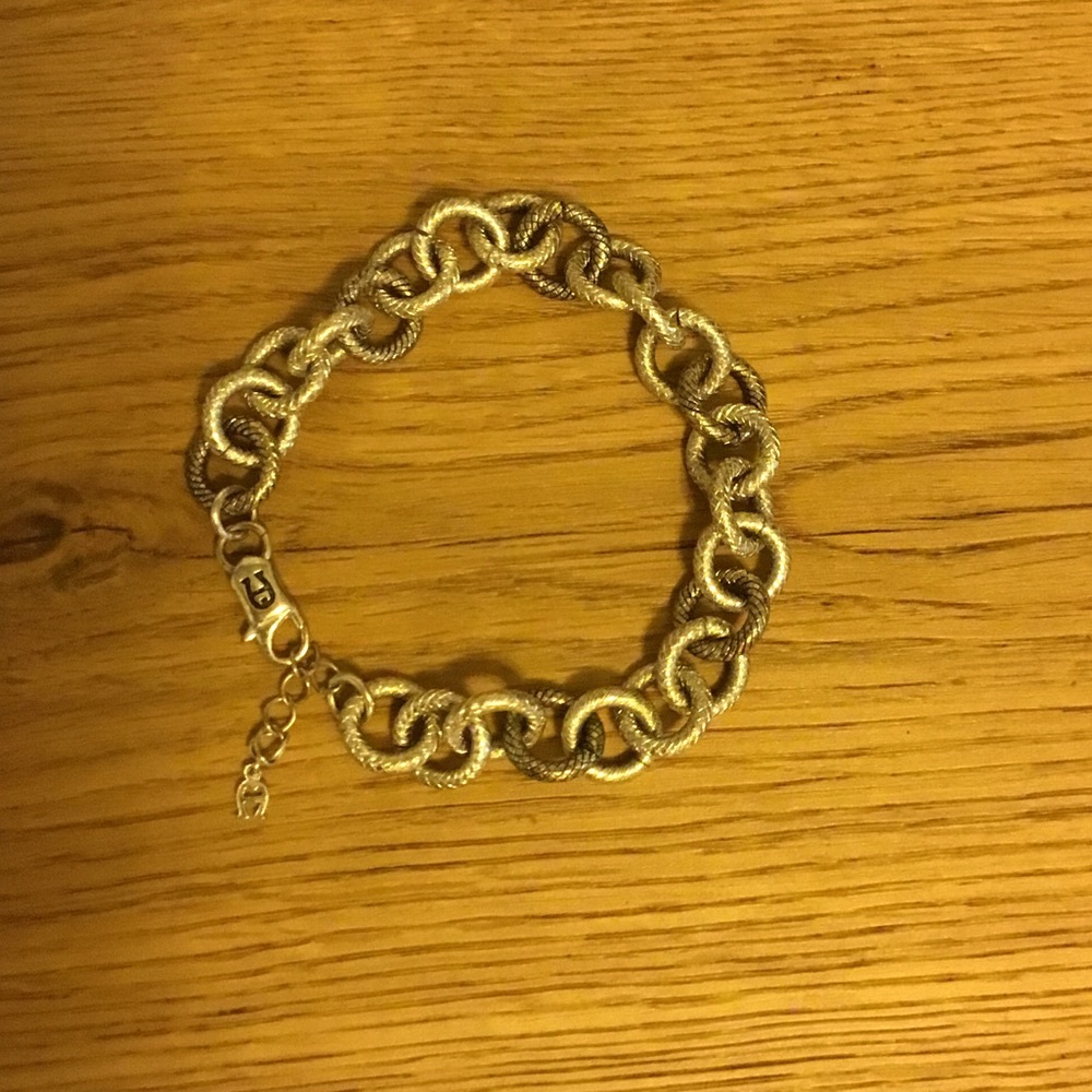 Brighton Sterling Silver Two-Tone Link Bracelet