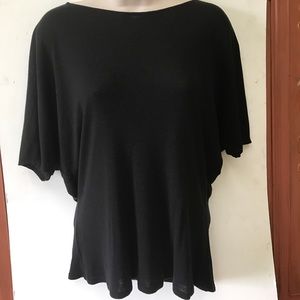 The Row gorgeous black top with lovely drape Sz S