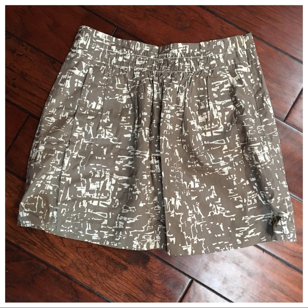 J. Crew Tan and Cream Skirt