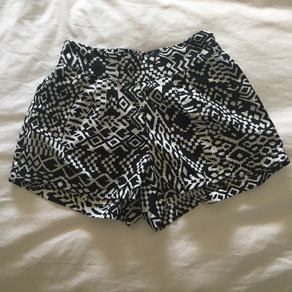Cute black and white shorts