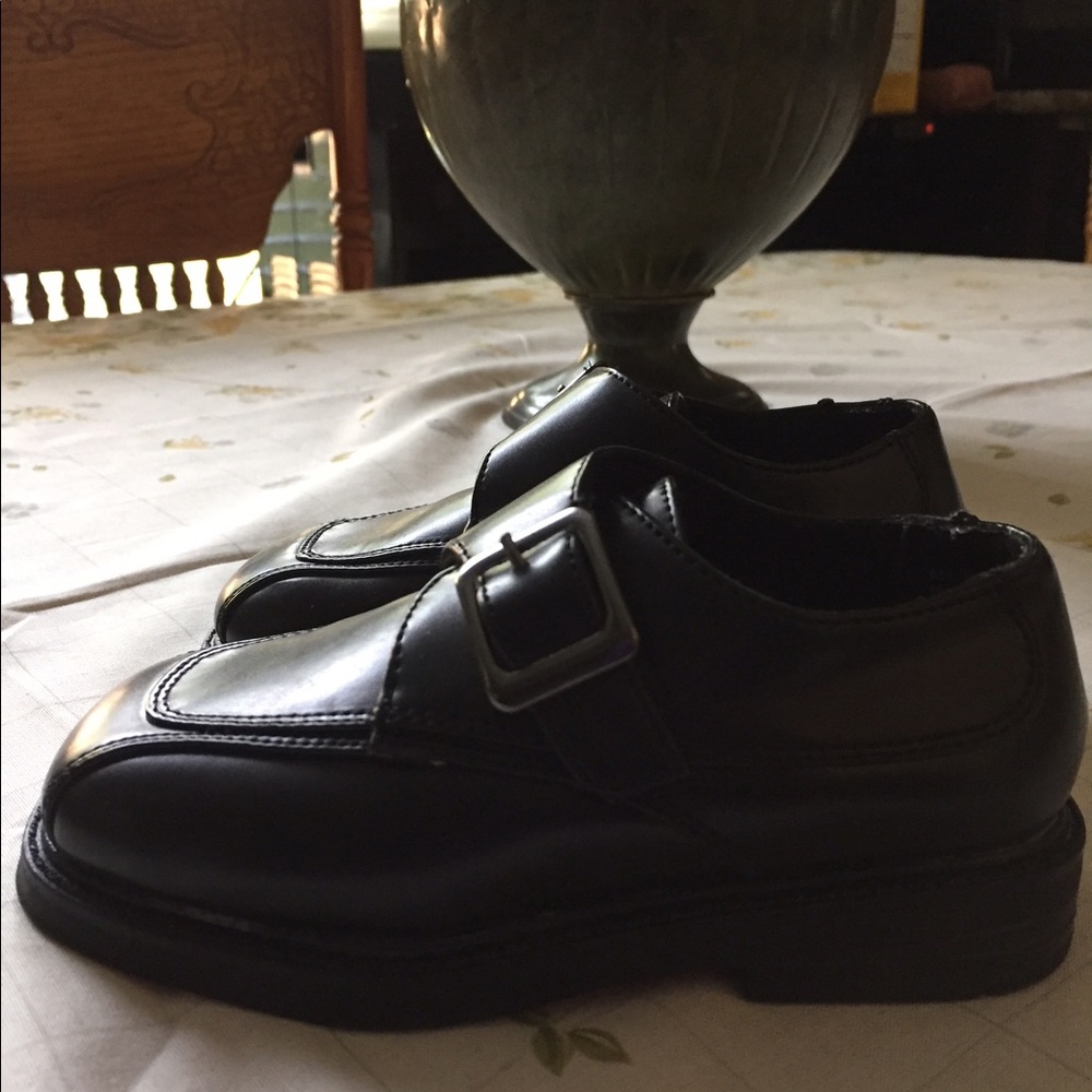 New TKS Black Buckle Dress Shoes - Picture 2 of 4