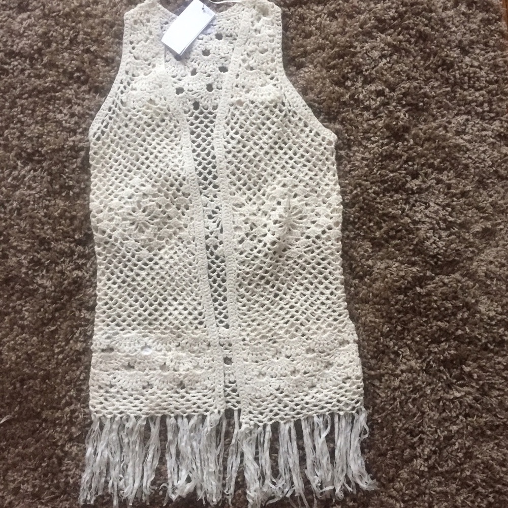 BRAND NEW. Crochet. Vest.