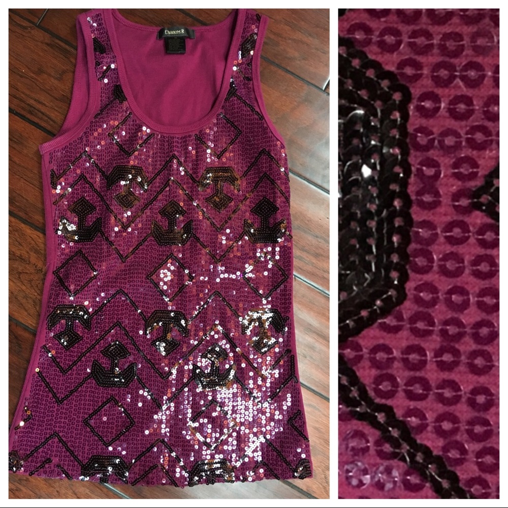 Sequin Anchor Tank