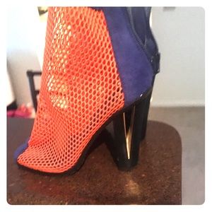 Orange and Blue booties