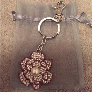 Crystal & Pearl Key Chain/Bag Charm