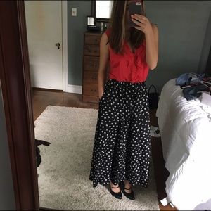Floral maxi skirt